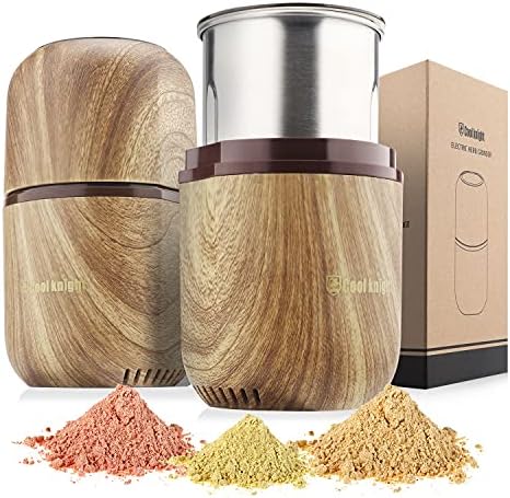 Electric Herb Grinder 120 g — Wood Grain